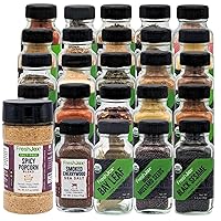 FreshJax Salt Free Spicy Popcorn Seasoning and 25 Single Ingredient Spices Bundle | 1 Large Bottle and 25 Sampler size | Non GMO, Gluten Free, Keto, Paleo, No Preservatives Spices and Seasonings