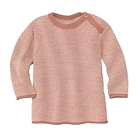 100% Merino Wool Baby Jumper Sweater Knitted top Shirt Pullover Buttons 311