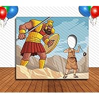 David and Goliath Theme Face Cutout, 36x42