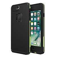 LifeProof FRĒ Series Waterproof Case for iPhone 8 Plus & 7 Plus (ONLY) - Retail Packaging - Night LITE (Black/Lime) (Pack of 24)