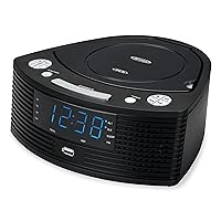 Jensen® Stereo Compact Disc Player with AM/FM Digital Dual Alarm Clock Radio