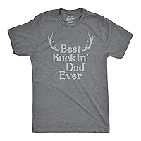 Crazy Dog Mens T Shirt Best Buckin Dad Ever for Amazing Dad Funny Fathers Day Tees