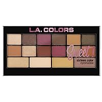 L.A. Colors Sweet! 16 Color Eyeshadow Palette, Brave, 1 Count (C30467)