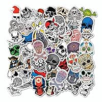 50pcs Collection Skulls Decals Stickers Criminal Heart Rose Anatomy Pack 6