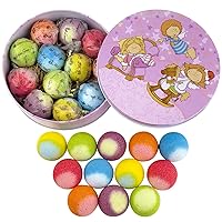 Bath Bombs, 12PCS Bath Bombs for Women Gifts, 100% Essential Oil Natural Organic Fizzy Bath Spa Relaxation Gift for Kids, Ideal Luxury Home Spa Presents for Birthday, Mother's Day, Christmas, Teachers