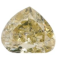 Natural Loose Diamond Heart Yellow Color I1 Clarity 3.50X3.00X2.00 MM 0.14 Ct KR871