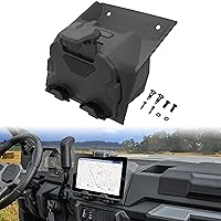 Tablet Mount for Ranger XP 1000 18-24, Electronic Device Holder Ipad Tablet Mounts GPS Holder with Storage Box Organizer Tray for Polaris Ranger XP 1000 Crew Diesel 2018-2024 Accessories