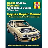 Dodge Shadow, Plymouth Sundance & Duster (87-94) Haynes Repair Manual (Does not include information specific to flexible fuel models. Includes vehicle ... exclusion noted) (Haynes Repair Manuals) Dodge Shadow, Plymouth Sundance & Duster (87-94) Haynes Repair Manual (Does not include information specific to flexible fuel models. Includes vehicle ... exclusion noted) (Haynes Repair Manuals) Paperback