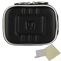 Vangoddy Matte Black Compact Camera Hard Shell Carrying Case with Universal Screen Protector Suitable for Olympus VG-180 VG-165