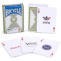 Deck of Bicycle Frontline Leaders Edition Playing Cards - Includes Bonus Cut Card!