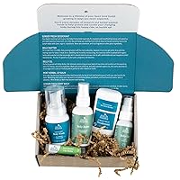 A Little Something for Mama-to-Be Gift Box | Maternity Safe Skin Care Set, Expecting and New Mom Gifts, Organic Body Wash, Belly Butter, Belly Oil, Deodorant and Lip Balm, 5 Pieces