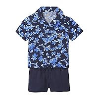 GAP Unisex Baby Short Sleeve Button Down Shirt and Short Outfit Set