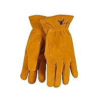 G & F Products Kids Genuine Leather Work Gloves, Kids Garden Gloves