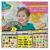 My First Early Learning 3 Flexile Boards (2in1) Total 6 Topics | Vehicles, Musical Instruments, Stationary Items, Home Appliances, Fruits, Vegetables | For Age 1-7 years Preschooler, Kids