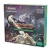 Magic The Gathering The Lord of The Rings: Tales of Middle-Earth Scene Box - Gandalf in Pelennor Fields (6 Scene Cards, 6 Art Cards, 3 Set Boosters + Display Easel)