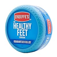 O'Keeffe's Healthy Feet Foot Cream for Extremely Dry, Cracked Feet, 3.2 Ounce Jar, (Pack of 1)