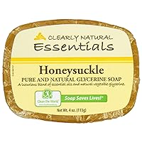 Clearly Natural, Glycerine Soap Bar, Honeysuckle, 4 oz