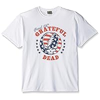 Liquid Blue Men's Plus-Size Grateful Dead SYF Independence Stars and Stripes Short Sleeve T-Shirt