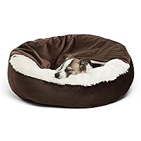 Best Friends by Sheri Cozy Cuddler Ilan Microfiber Hooded Blanket Cat and Dog Bed in Dark Chocolate 23