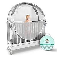 Crib Tent to Keep Baby from Climbing Out - Secure, Safe & Breathable - Ideal for Peaceful Sleep & Parent's Ease of Mind | Premium Baby Crib Net for Added Protection - Durable & Easy to Install
