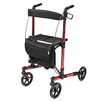 LX5000LXA Lumex Allura LX Tall Rollator Walker with Seat & Large 8