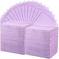 250 Pcs Disposable Nail Table Towels Mat, 13'' x 18'' Patient Bibs 3 Ply Waterproof Tattoo Bibs Nail Towels Paper Tray Covers Clean Pads Tattoo Supplies (Purple)