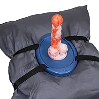 Blue Iris Mastr Mount Pillow & Towel Strap Platform Base for a Suction Cup Dildo, Handmade in The USA, Adult Sex Toys Stand (Dildo & Pillow not Included)