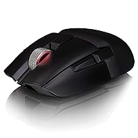 Thermaltake Argent M5 Wireless 16.8M RGB Color Gaming Mouse, 6 Customizable Dynamic Lighting Effects, Pixart PMW-3335 Optical Sensor, DPI Adjustments Up to 16,000. GMO-TMF-HYOOBK-01