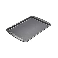 Chicago Metallic Everyday Non-Stick Large Baking Cookie sheet. Perfect for making cookies, one-pan meals, roasted vegetables, and more Gray Measures 18L x 13W Inches