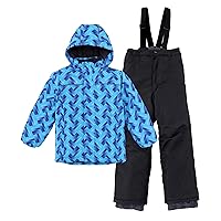 Hiheart Boys Girls Winter Ski Jacket & Pants Set 2-Piece Snowsuit