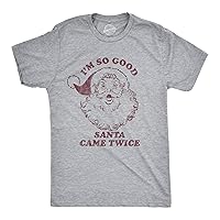 Crazy Dog Mens Santa T Shirts Funny Santa Claus Tees Hilarious Christmas Shirts