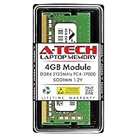 A-Tech 4GB DDR4 2133 MHz SODIMM PC4-17000 (PC4-2133P) CL15 Non-ECC Laptop RAM Memory Module