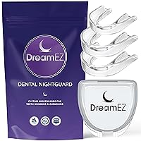 Custom Night Guards 3 Pack (Clear, 2 Adult, 1 Petite) for Teeth Grinding, 2 Pack with Mouth Guard Case, USA Made, Mouth Guard for Clenching Teeth at Night, Moldable-Fit Dental Guard
