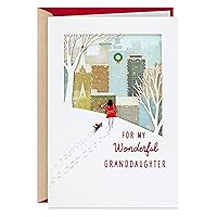 Hallmark Christmas Card for Granddaughter (Snowy City)