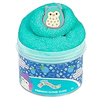 Original Squishmallows Winston The Owl Premium Scented Slime, Blue Raspberry Scented, 8 oz. Slime, 2 Fun Slime Add Ins, Pre-Made Slime for Kids, Great 6 Year Old Toys, Super Soft Squishy Toy