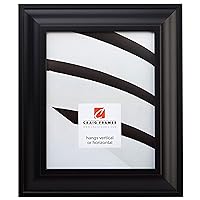 Craig Frames 21834700BK 16 by 20-Inch Picture Frame, Smooth Wrap Finish, 2-Inch Wide, Black