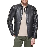Dockers Men's The Dylan Faux Leather Racer Jacket