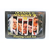 Ocean's 11 Playing Card Set Featuring The Cast of The 1960 Movie: Frank Sinatra, Dean Martin, Sammy Davis Jr, Peter Lawford & Angie Dickenson