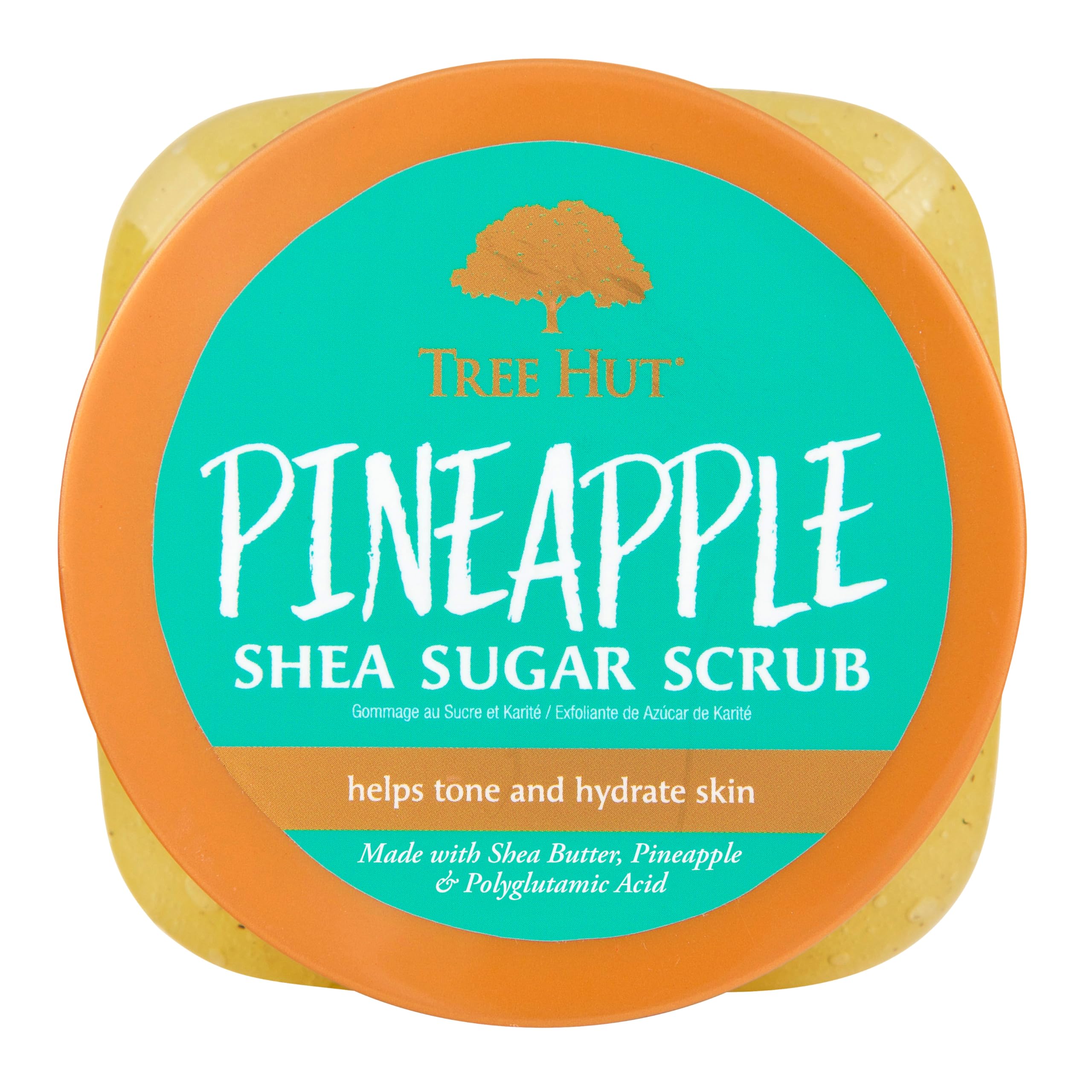 Tree Hut Pineapple Shea Sugar Exfoliating & Hydrating Body Scrub, 18 oz