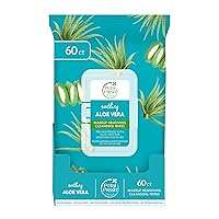 Petal Fresh Soothing Aloe Vera, Makeup Removing, Cleansing Towelettes,Gentle Face Wipes, Daily Cleansing, Vegan and Cruelty Free, 60 count Petal Fresh Soothing Aloe Vera, Makeup Removing, Cleansing Towelettes,Gentle Face Wipes, Daily Cleansing, Vegan and Cruelty Free, 60 count