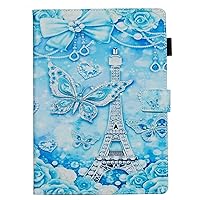Flip Case for Samsung Galaxy Tab S6 SM-T860,Cat Tiger Butterfly Animals Floral Pattern Pu Leather Case Auto Sleep/Wake Cover Magnetic Clasp