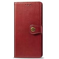 Case for Sony Xperia 10 III 5G Cover PU Leather Compatible with Sony Xperia 10 III 5G Kickstand Magnetic Wallet Phone Case Cover Red