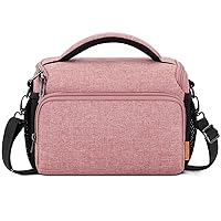 DOMISO Camera Bag Case Waterproof Anti-shock Shoulder Bag, Pink