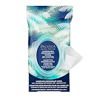 Pacifica Beauty, Coconut Milk & Essential Oils Underarm Deodorant Wipes, 30 Count, Remove Odor On-The-Go, Aluminum Free, Travel Friendly, Fresh Coconut Scent, Vegan and Cruelty Free