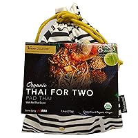 Verve Culture Thai for Two - Organic Pad Thai Noodles with Pad Thai Sauce | Authentic Thai Cooking Kit | Gluten-Free, Vegan