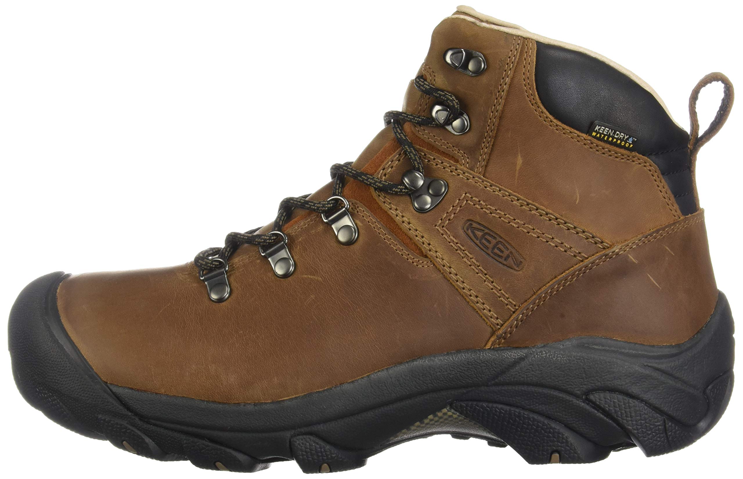 KEEN Men's Pyrenees Mid Height Waterproof Hiking Boots, Syrup, 13