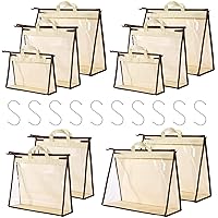  CINPIUK 10 Set Handbag Storage Organizer Dust Bags for Purses  Handbags Closet, Clear Purse Protector Storage Bag Dust Cover for Bags,  Closet Organizer for Handbags with Hooks : Home & Kitchen