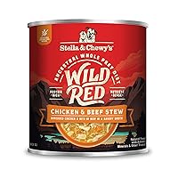 Stella & Chewy's Wild Red Wet Dog Food Chicken & Beef Stew High Protein Recipe, 10 Ounce (Pack of 6)