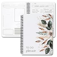 Simplified To Do List Planner Notebook - Easily Organize Your Daily Tasks And Boost Productivity - The Perfect Minimalistic Daily Journal And Undated Office Supplies Checklist For Women