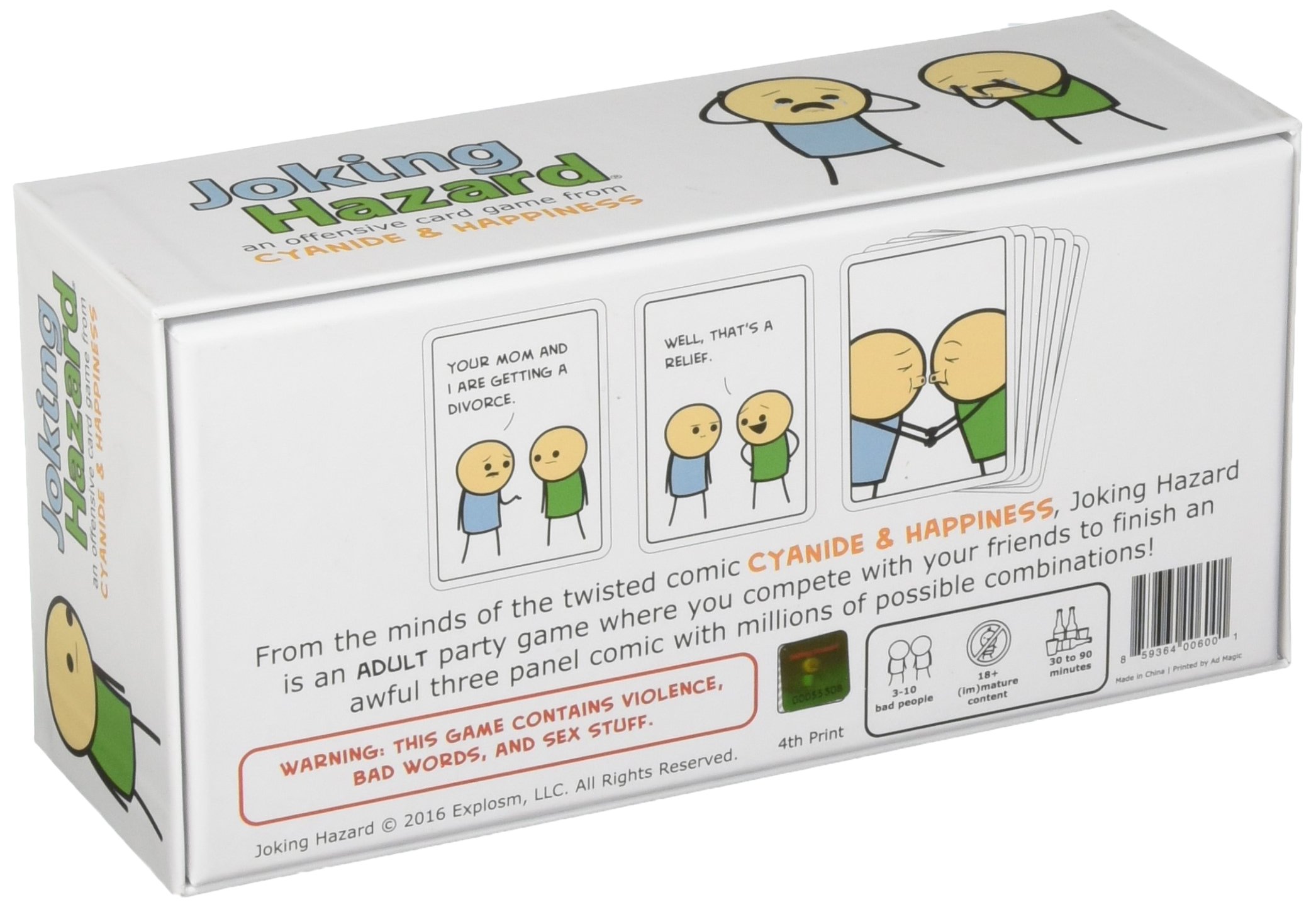Joking Hazard by Cyanide & Happiness - a funny comic building party game for 3-10 players, great for game night